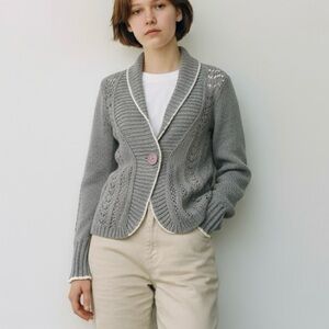 Anthropologie Sparrow lambs wool, cashmere cardigan